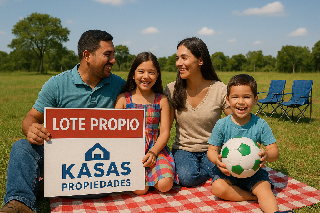 Familia en su lote